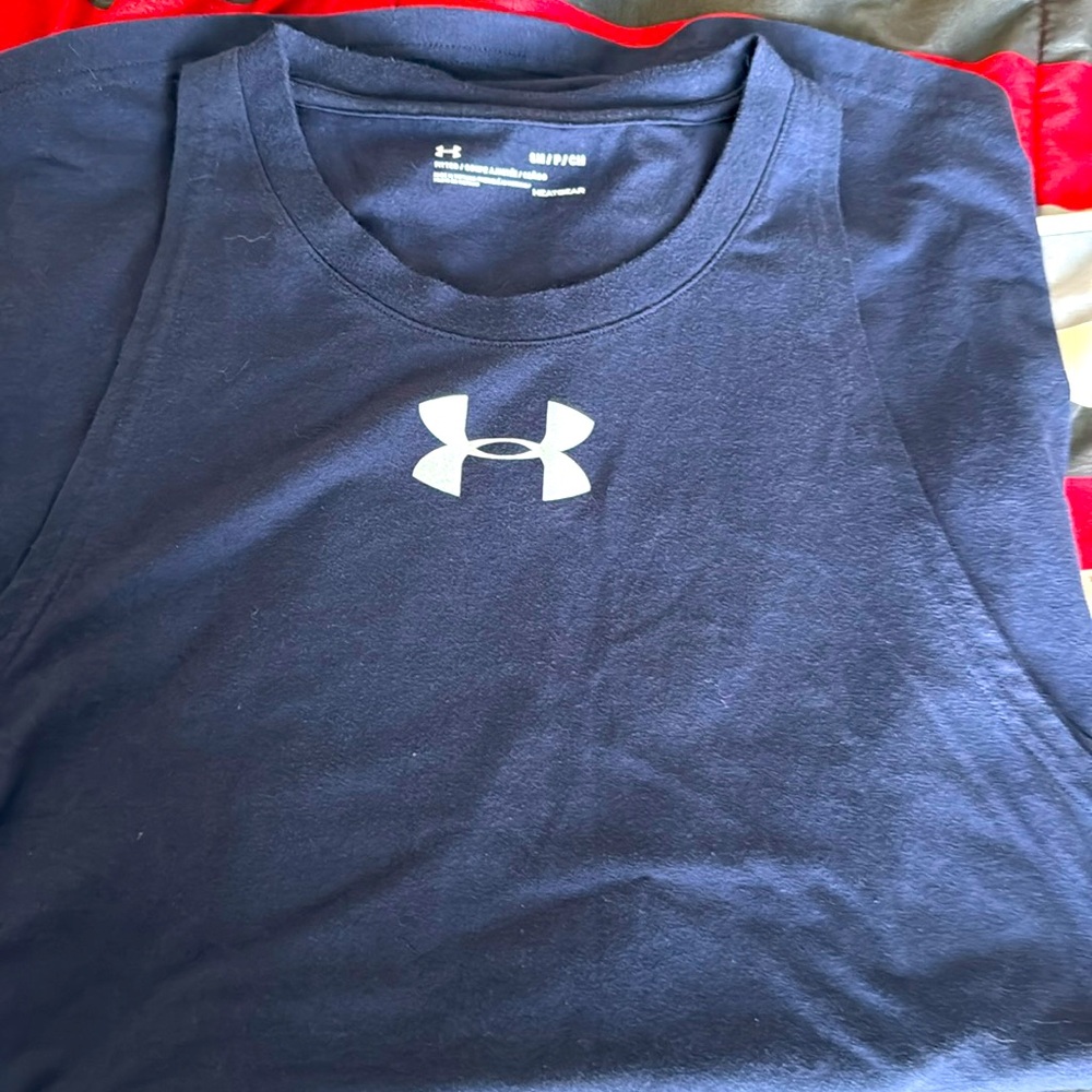 Under Armour tank blue & gray Heat/Gear